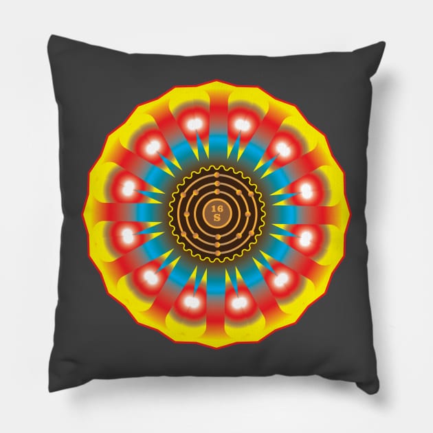 Sulfur Ornament Pillow by Storistir