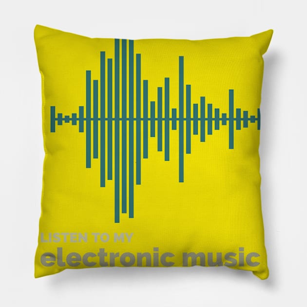 Electronic music Pillow by Jcollection77