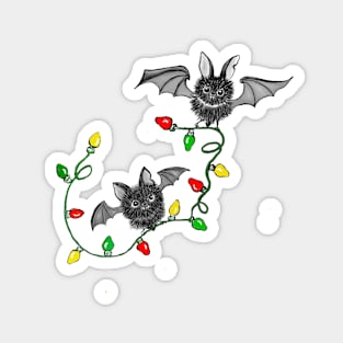 Christmas Bats Magnet