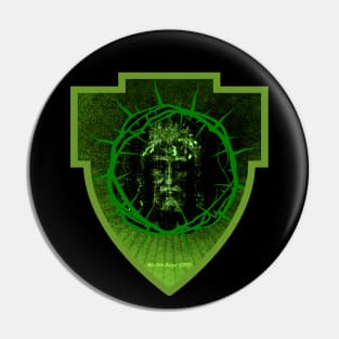 Shield with The Holy Face of Christ Encircled by the Crown of Thorns Pin