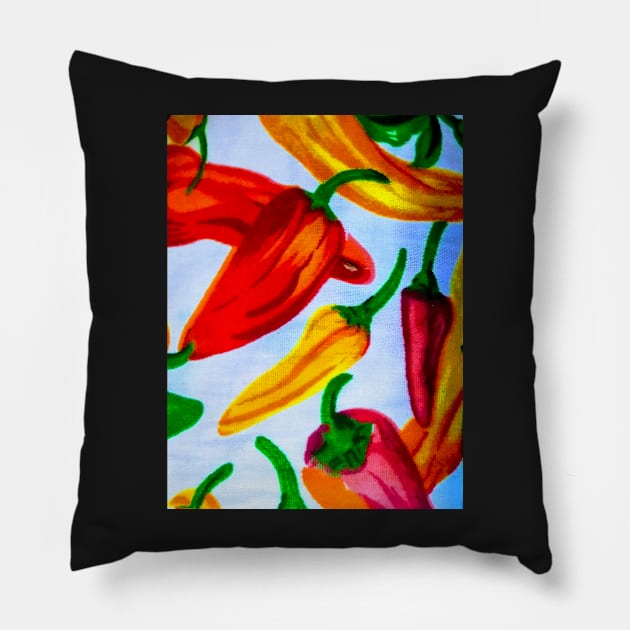 Red Hot Chili Peppers Pillow by CrazyCraftLady