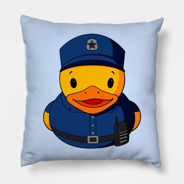 Police Rubber Duck Pillow by Alisha Ober Designs