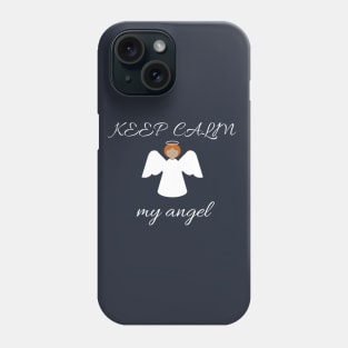 Keep calm angel Phone Case