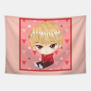 BTS KPOP V TAEHYUNG CUTE CHIBI CHARACTER Tapestry