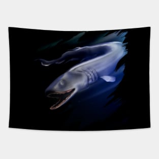 Frilled shark wall art Tapestry