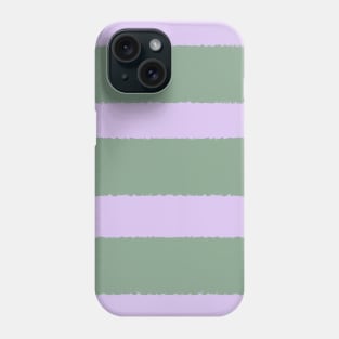 Wide Purple and Green Stripes Phone Case