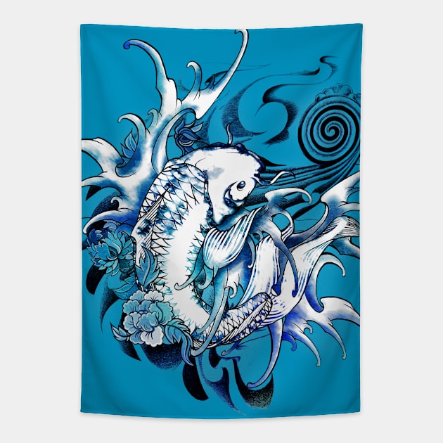 Koi Carp Tapestry by Buy Custom Things