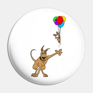 Dane and Choncho Balloons Pin