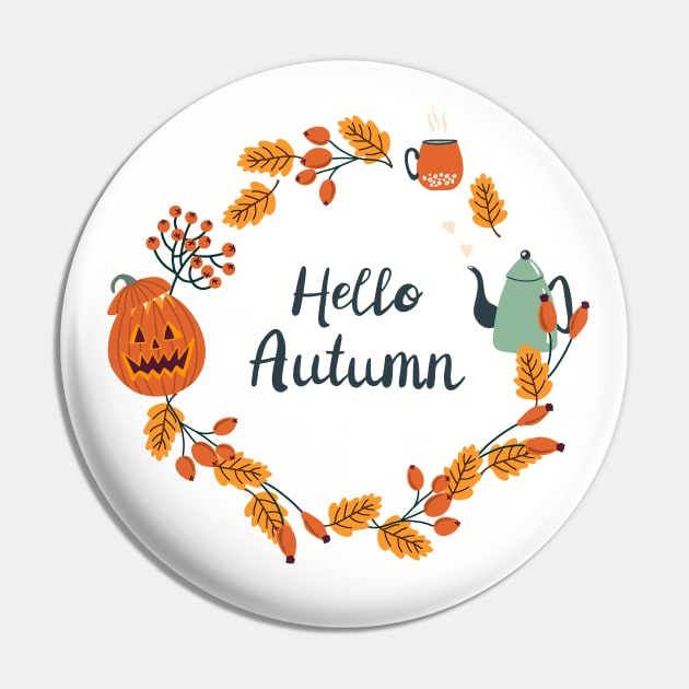 Hello Autumn wreath Pin by DanielK