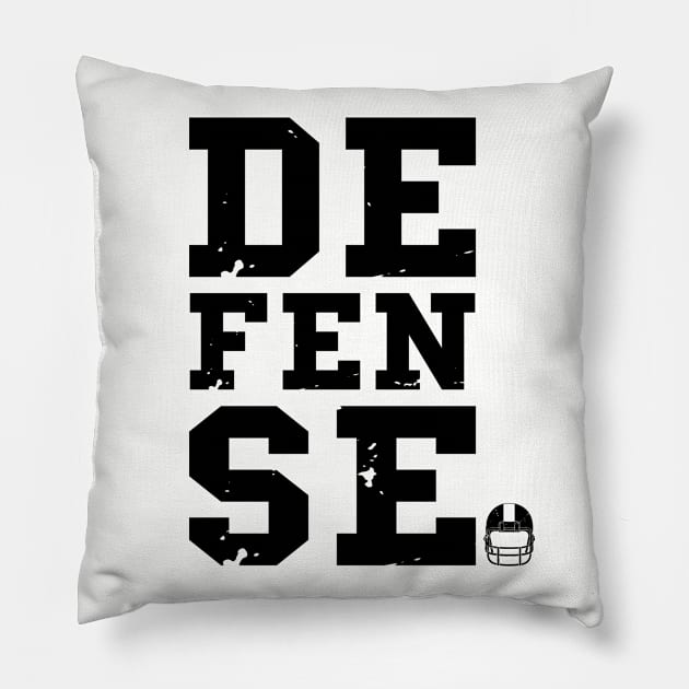 American Football Fan DEFENSE Football Fan Pillow by atomguy