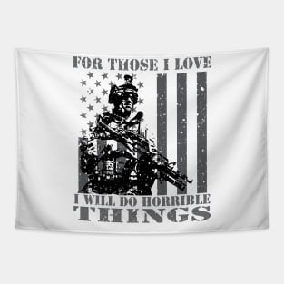 For Those I Love - Veterans Patriotic Patriotism Patriots Tapestry