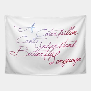 Butterfly Language Tapestry