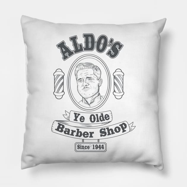 Aldos ye olde barber shop Pillow by LegendaryPhoenix