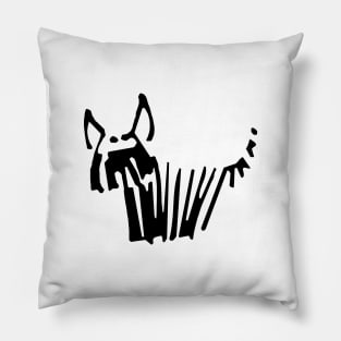 Scruffy Dog 1 Pillow