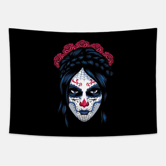 Mexican Woman Tapestry by TambuStore