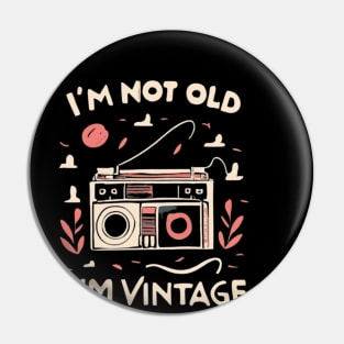 Music vintage rétro style Pin