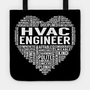 Hvac Engineer Heart Tote