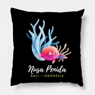 Bali Nusa Penida Marine Park Coral Indoneisa Pillow