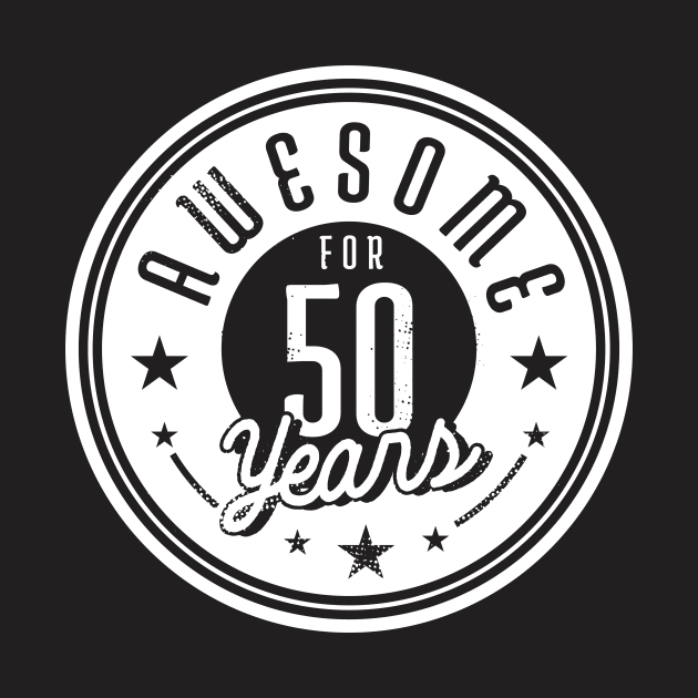 Vintage Awesome for 50 Years // Retro 50th Birthday Celebration W by Now Boarding