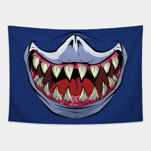 Ripster Mask Tapestry by amodesigns