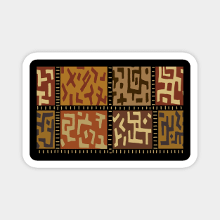 African Tribal BaKuba Folk Art Magnet