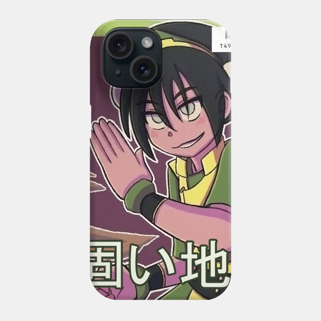 Vaporwave anime girl earth bender Phone Case by KinseiNoHime