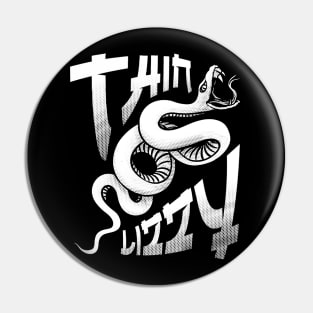 thin lizzy snake illustration design Pin