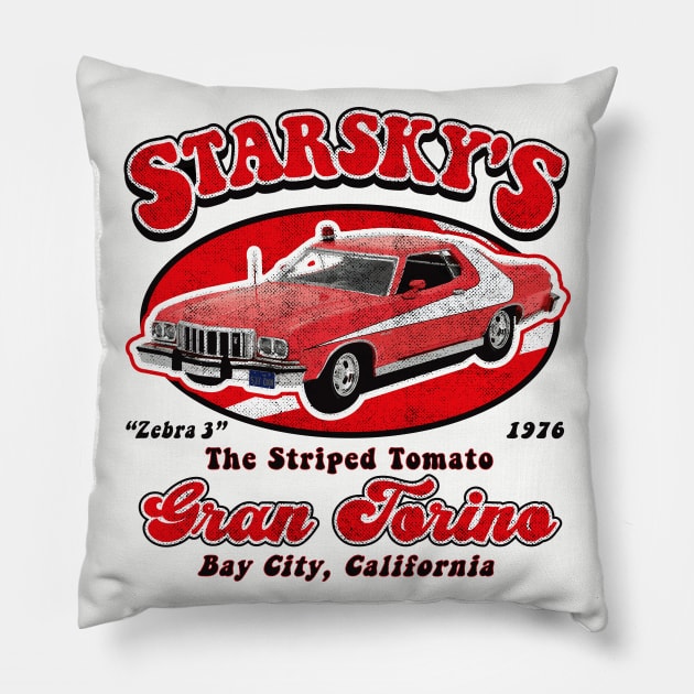 Starsky's Gran Torino Lts Pillow by Alema Art