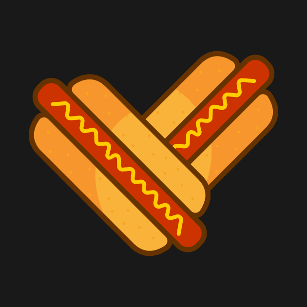 hotdog fastfood art by dynecreative