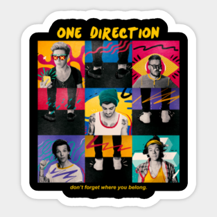 One Direction Stickers Teepublic