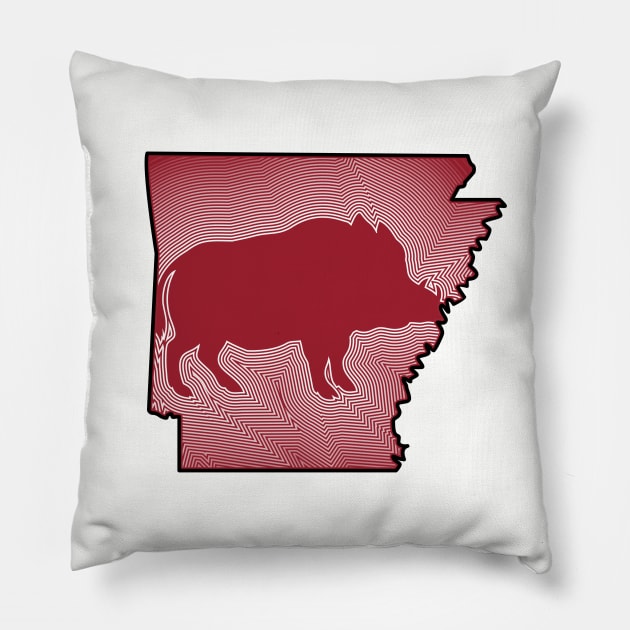 Radiating Hog Pillow by rt-shirts