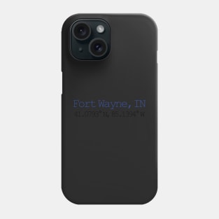 Fort Wayne, IN coordinates Phone Case