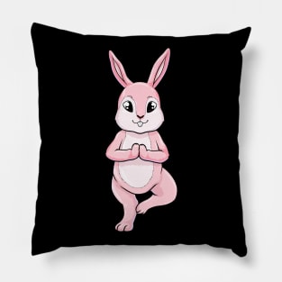 Rabbit at Yoga Exercises while Standing Pillow