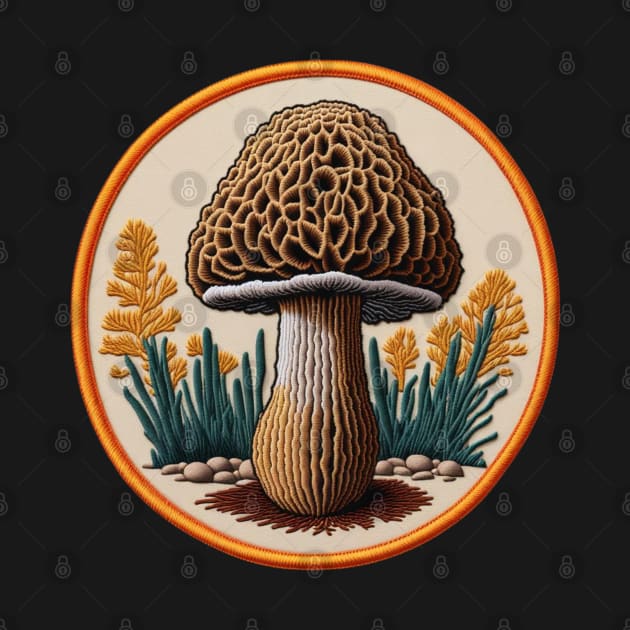 Morel Embroidered Patch by Xie