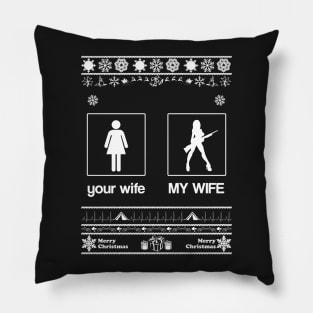 Merry Christmas WIFE Pillow