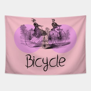 Bicycle Illustration Tapestry