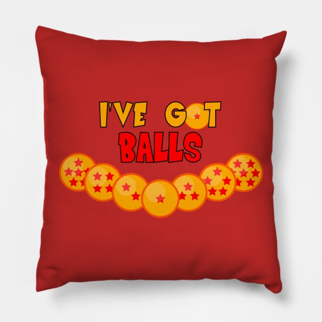 I've got (Dragon)Balls! Pillow by Colonius