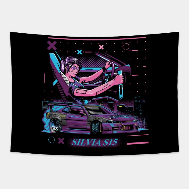 Nissan Silvia s15 Tapestry by JDMAPEX