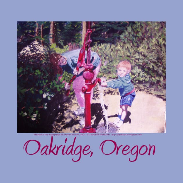 Oakridge, Oregon T-shirt by DlmtleArt