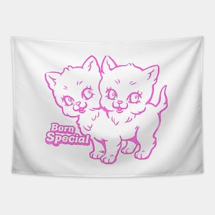 Two Headed Kitty - Born Special Tapestry