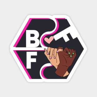 BFF Hands Puzzle Magnet