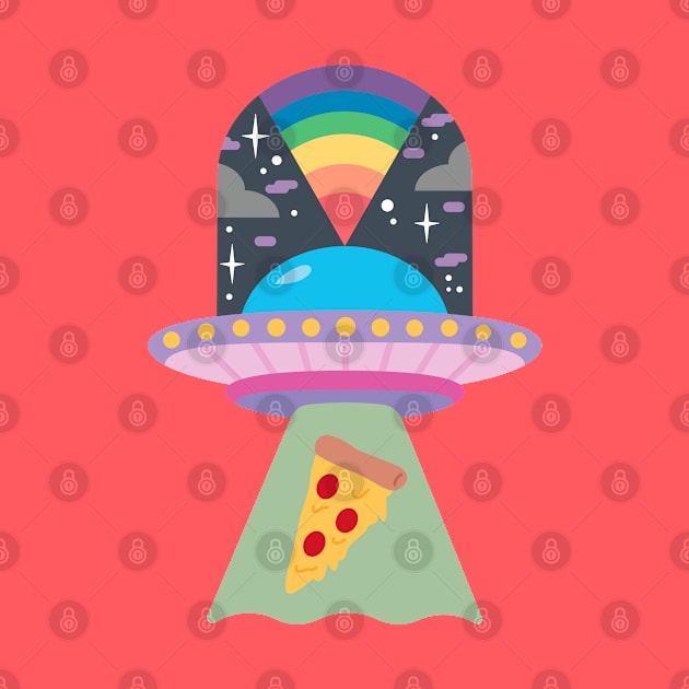 Alien Pizza by MarylinRam18