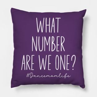 What Number Are They On? Funny Dance Mom Life Dance Mom Competition Squad Pillow