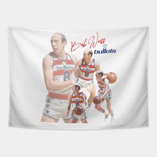 Bullets Bob Weiss Defunct Basketball Design Tapestry