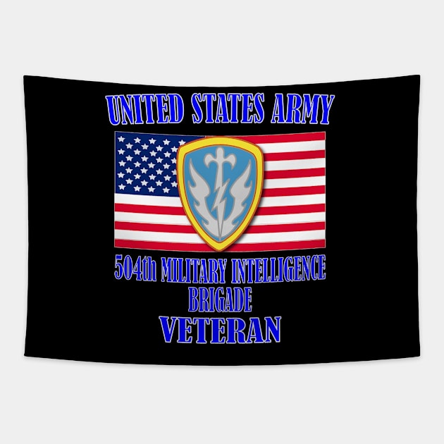 504th Military Intelligence Brigade- Veteran Tapestry by Relaxed Lifestyle Products