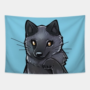 Pocket Cute Silver Fox Tapestry