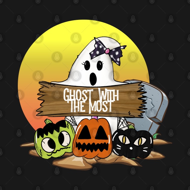 Halloween Ghost With The Most Funny Trick Or Treat by TheAparrelPub