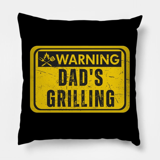 Dad’s Grilling Pillow by ChasingTees