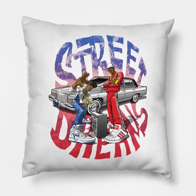 Street Dreams Original 1988 Pillow by IamRW