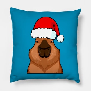 Christmas Capybara Pillow